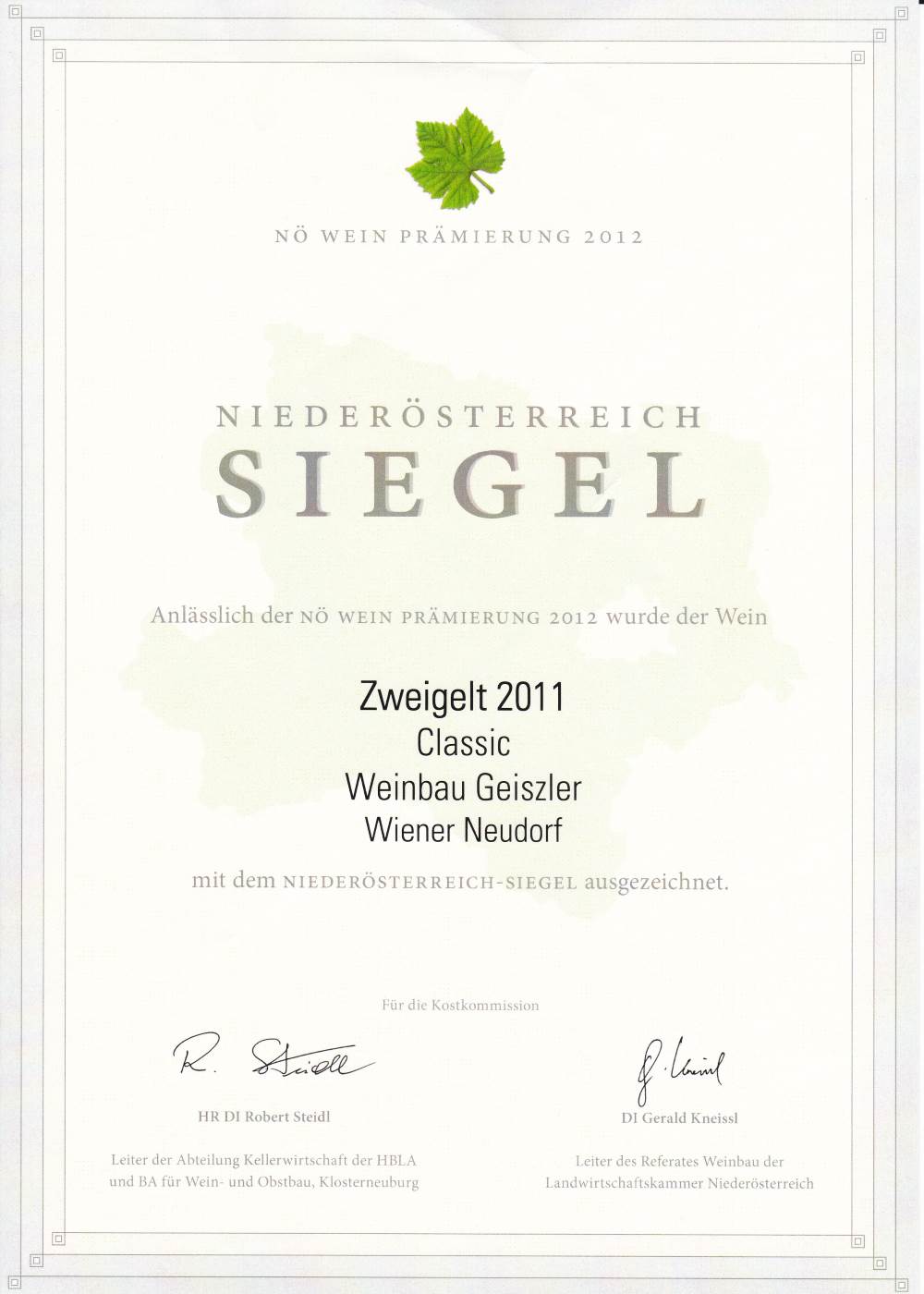 Weinauszeichnung